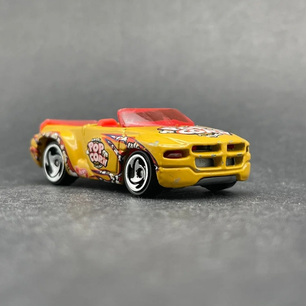 Hot Wheels Snack Time Dodge Sidewinder Car Yellow Diecast 1/64 Pop Corn Loose